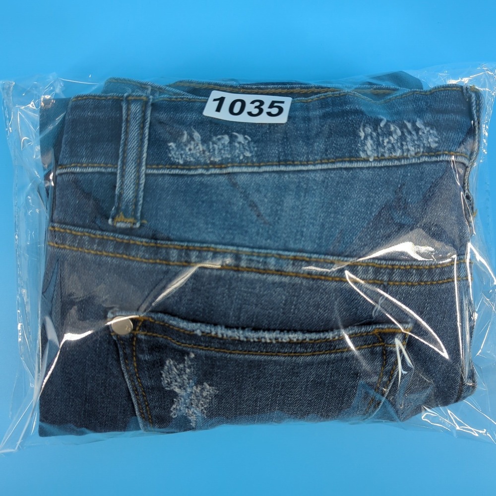 Judy Blue Skinny Fit Distressed Leopard Patch Jeans Medium Wash JB8265MD 7/28 - Picture 14 of 14